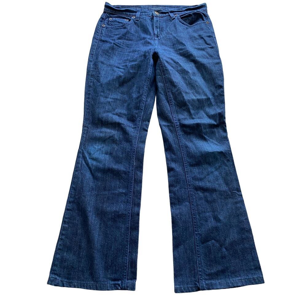 Tommy‎ Hilfiger RN77806 Women Jeans Dark Red Thread 8 Flare Retro